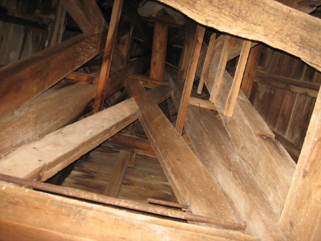 Looking up the bell tower